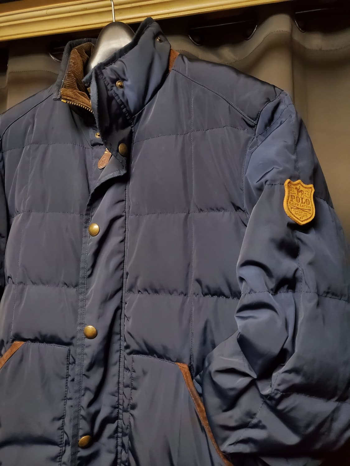 폴로 퀄팅 넥라인 코듀로이 패딩 상품이미지2