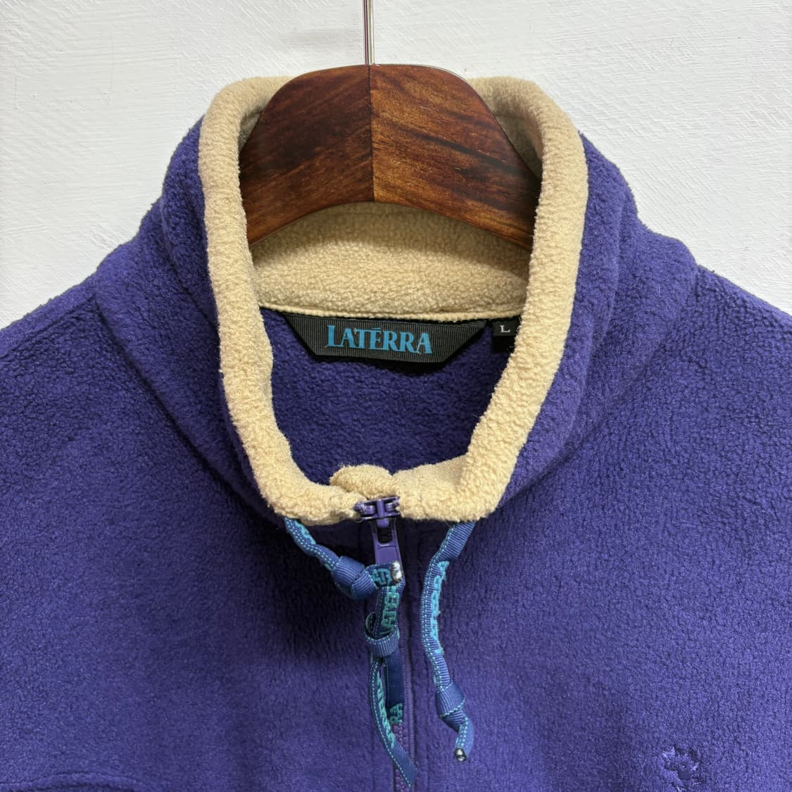 LATERRA fleece 플리스 후리스 퍼플 집업 자켓 (JAPAN) 상품이미지2