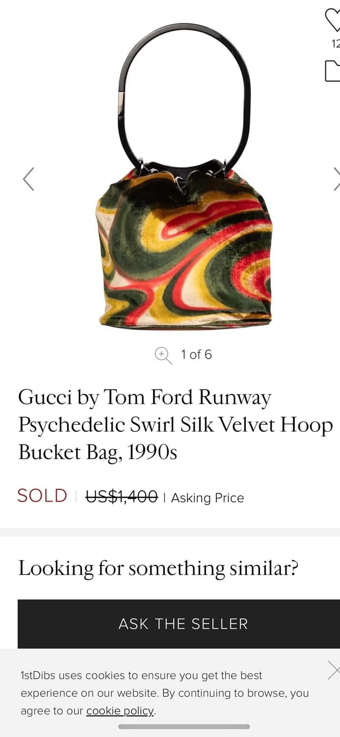 1999년 톰 포드가 디자인한 구찌(Gucci)의 사이 키델릭 상품이미지9