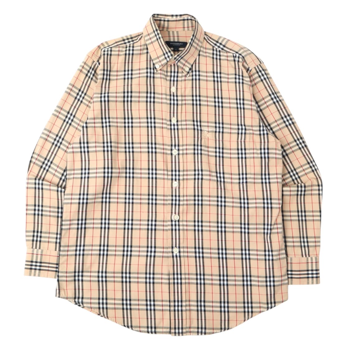 버버리 베이지 노바체크 로고 셔츠 상품이미지1