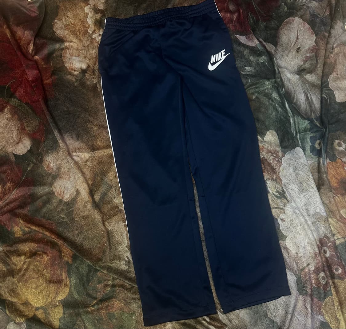 나이키 빈티지 화이트 사이드라인 네이비트랙팬츠 M 상품이미지1