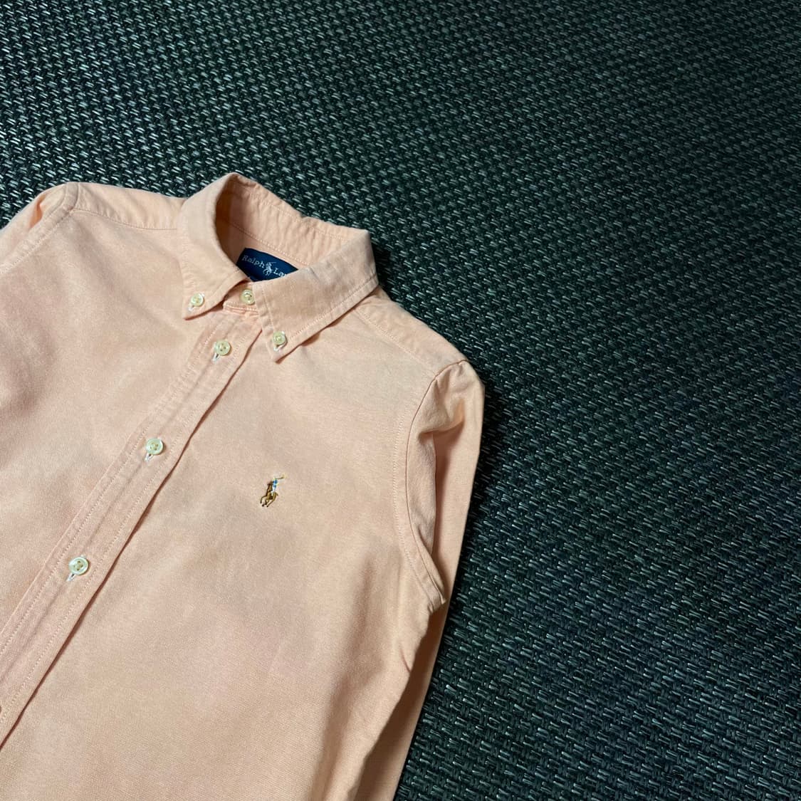 폴로랄프로렌 키즈 코랄살구 옥스포드 긴팔 셔츠 6 상품이미지5