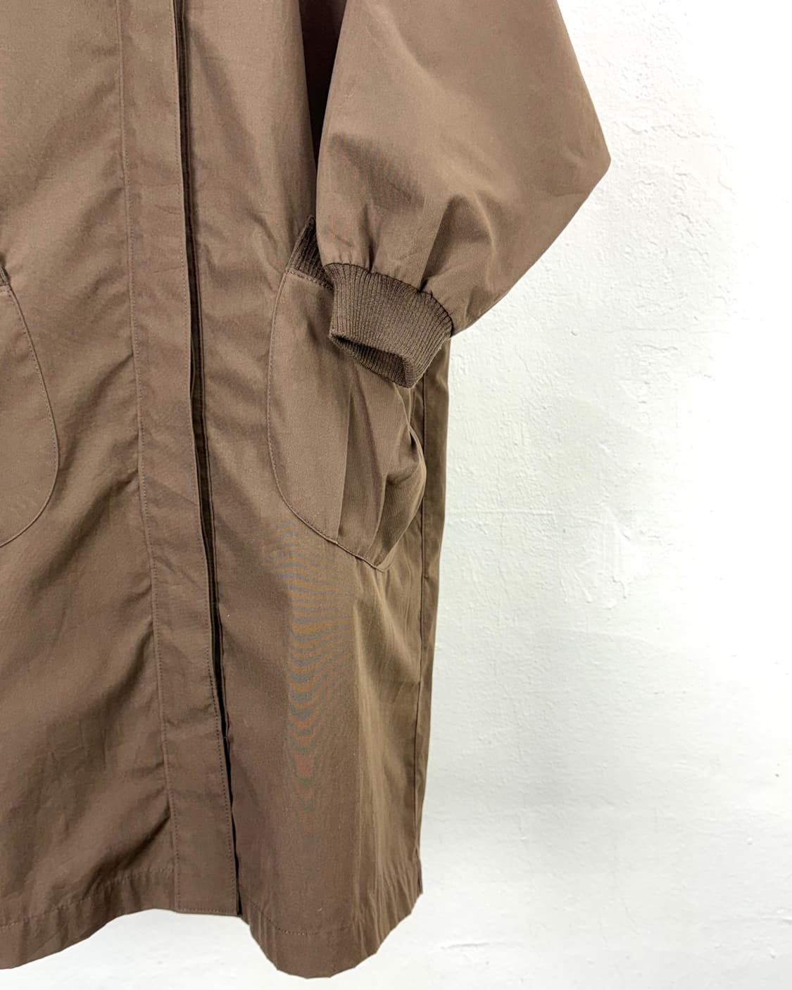 이세이미야케 스튜디오 브라운 코튼 스텝 카고 롱 자켓 상품이미지5