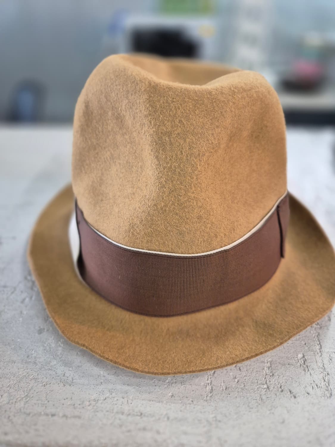 Borsalino 페도라 카멜색 상품이미지9