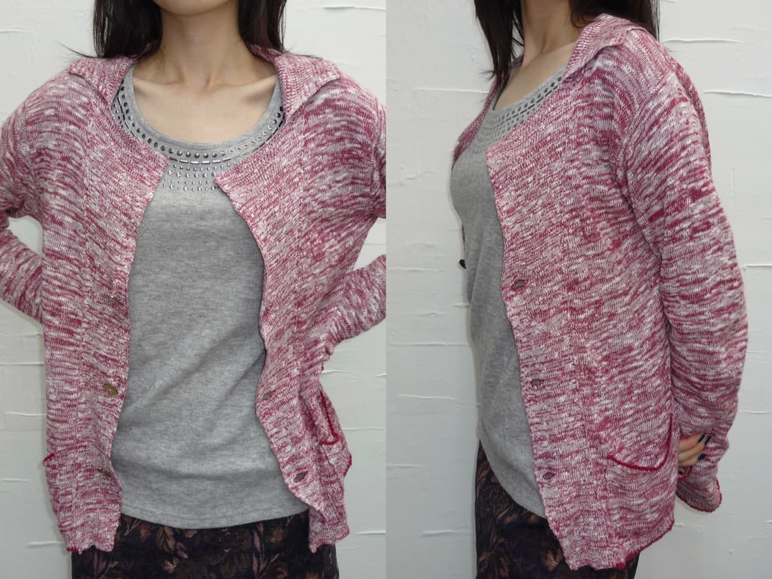 pink vintage cardigan 상품이미지2