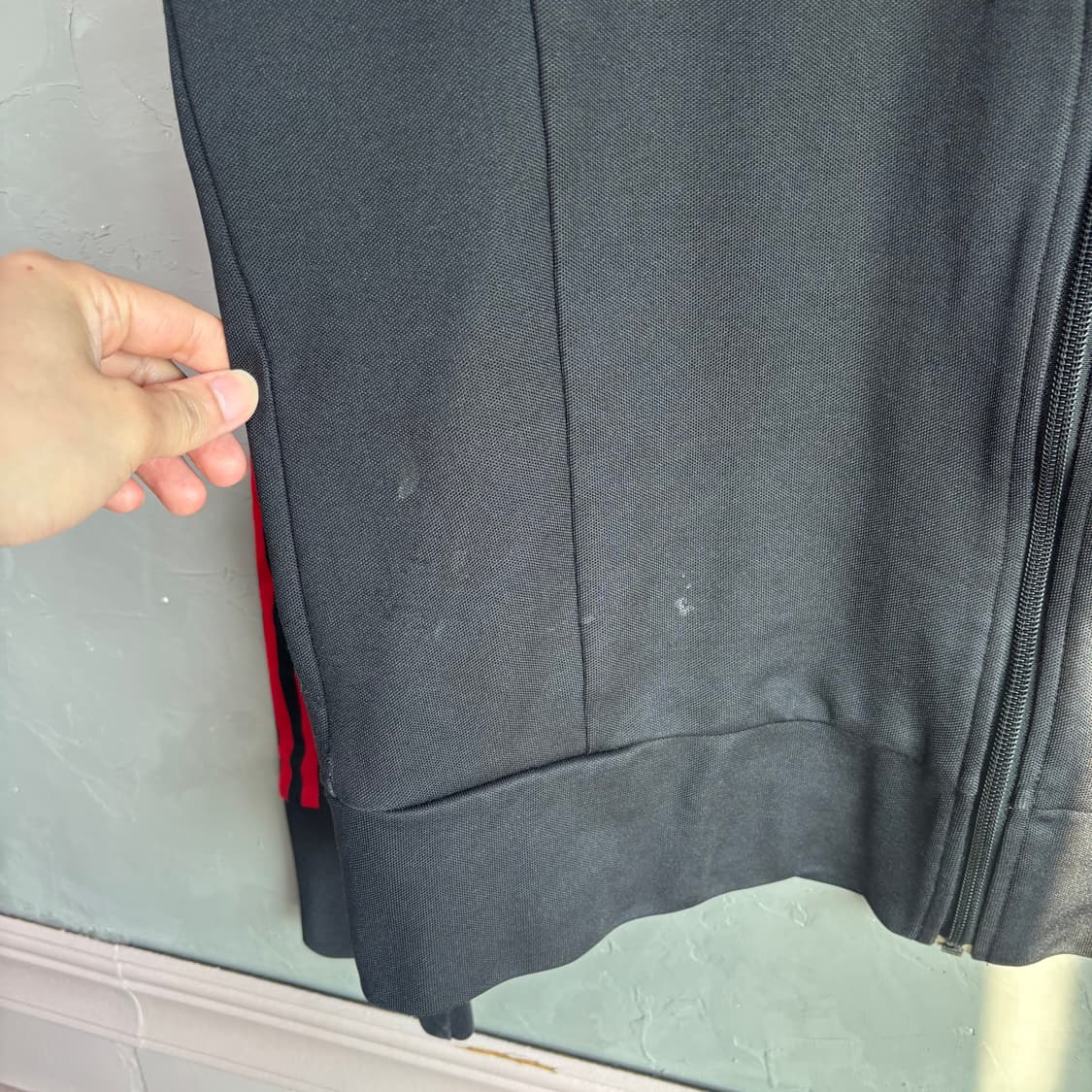 아디다스 빅로고 유로파 져지 트랙탑 검빨 상품이미지4