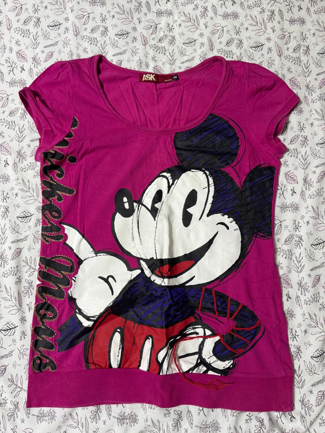 ASK MICKEY PINK T 상품이미지1