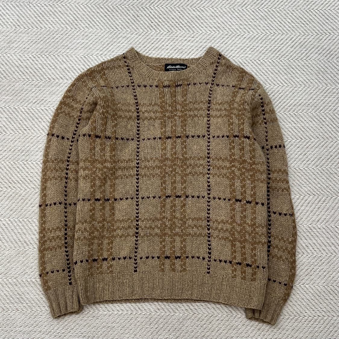 에디바우어 램스울 체크니트 r2542 상품이미지1