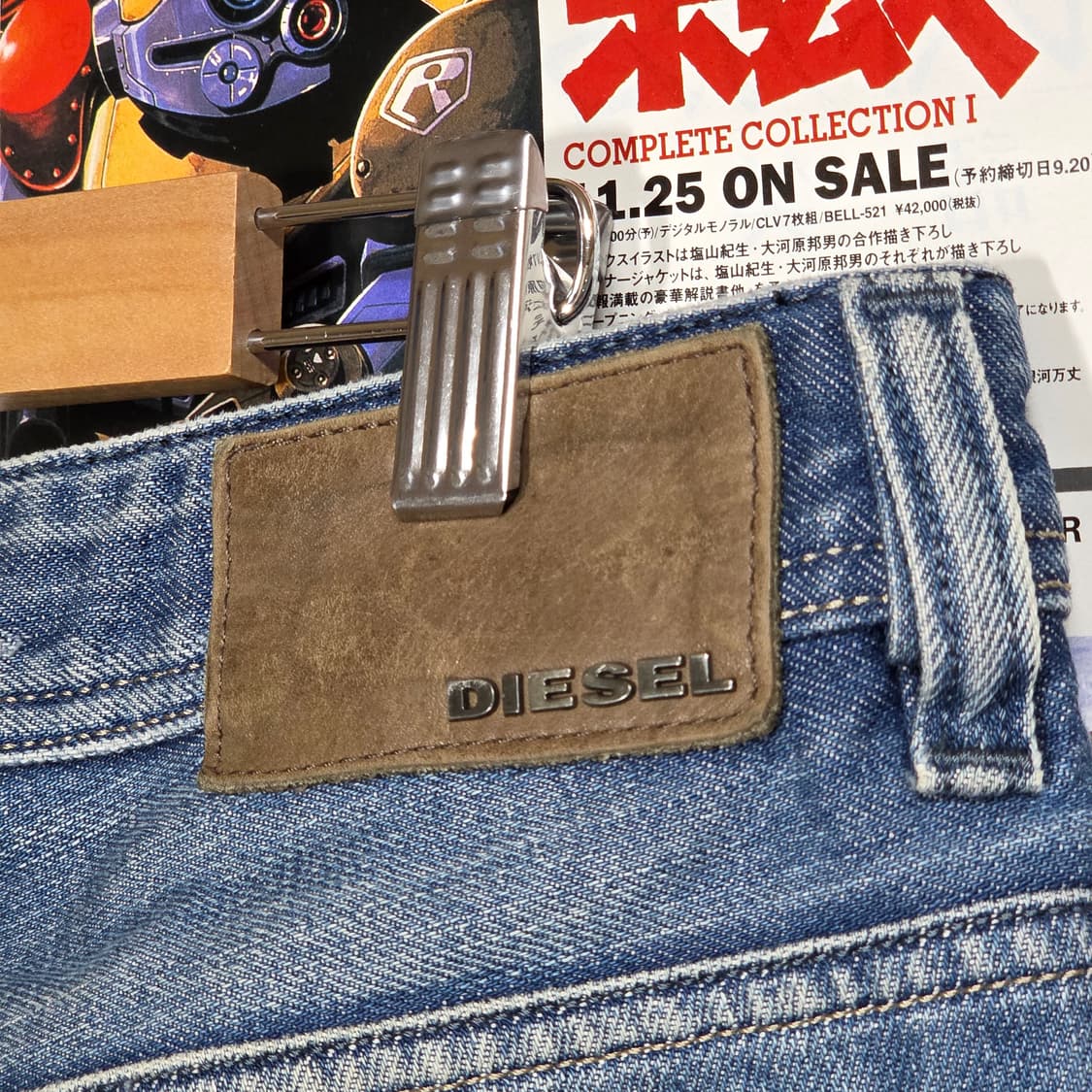 디젤 중청 디스 데미지 버튼플라이 데님 팬츠 상품이미지7