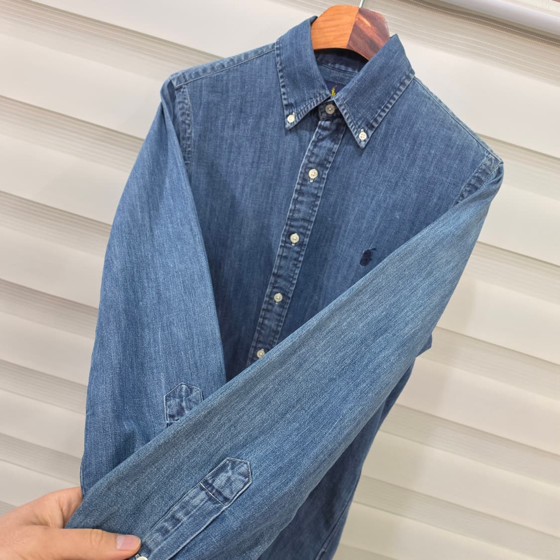 랄프로렌 샴브레이 데님 셔츠- XS 상품이미지5