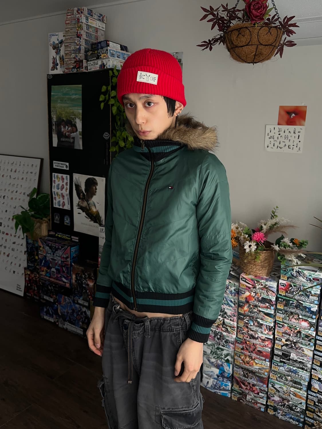 Tommy Hilfiger 리버서블 퍼 크롭 푸퍼 상품이미지4