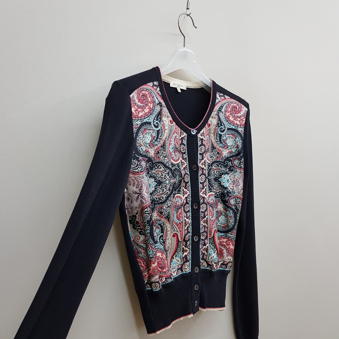 ETRO 에트로 페이즐리 패널 니트 가디건 42사이즈 상품이미지3