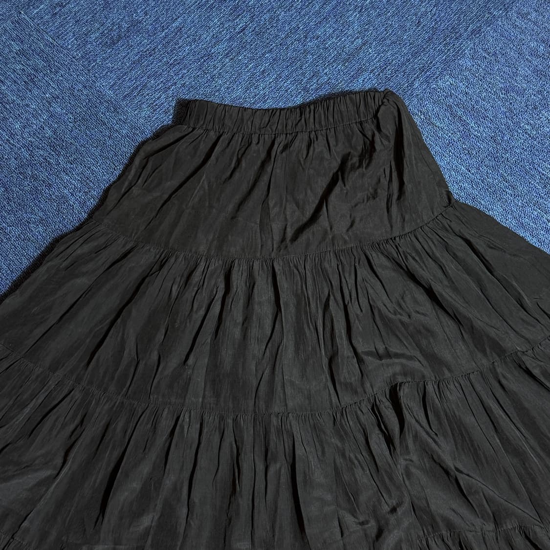 빈티지 블랙 롱 스커트 상품이미지2