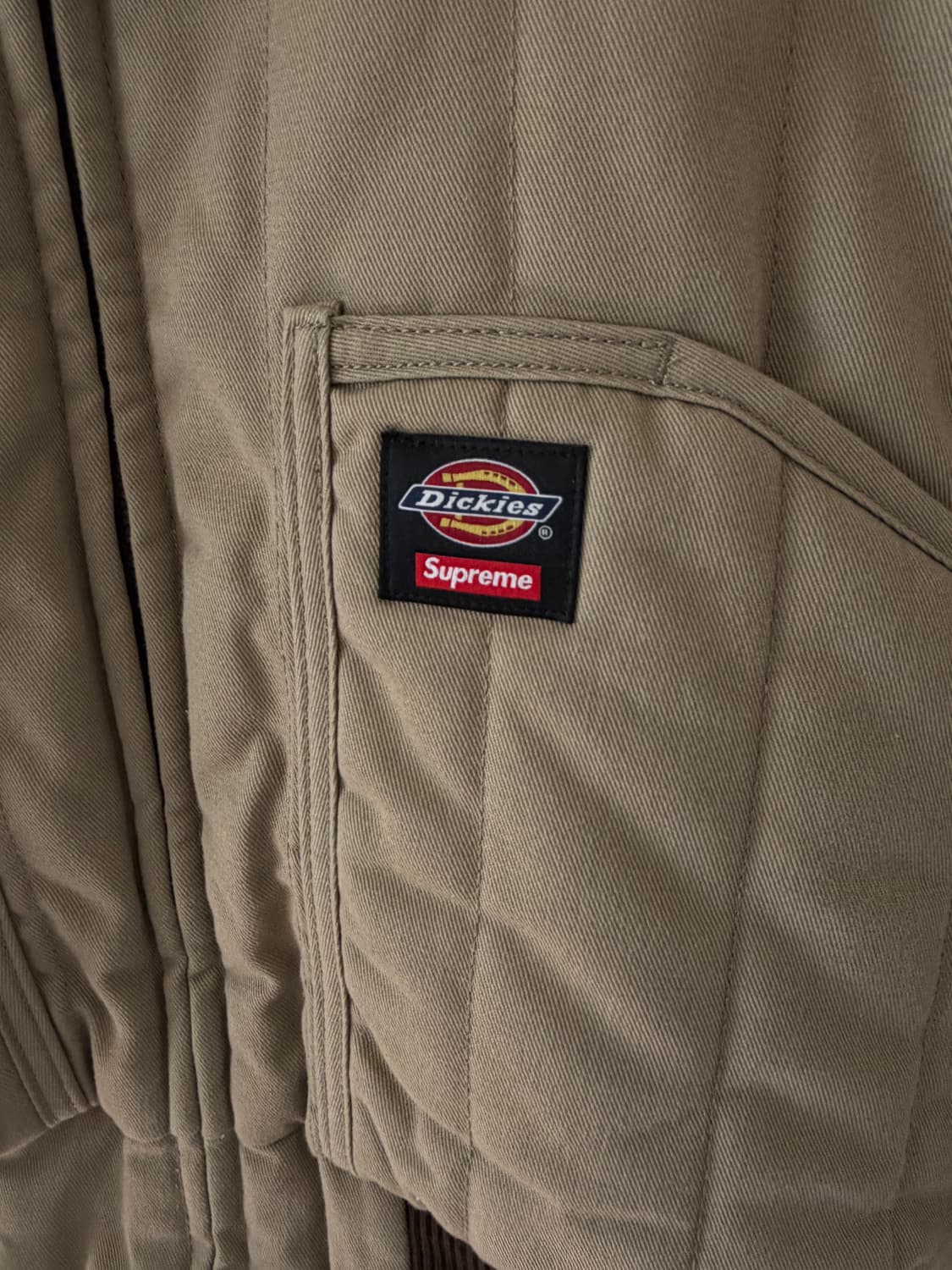 25FW 슈프림 디키즈 리버시블 워크자켓 베이지 M사이즈 상품이미지3