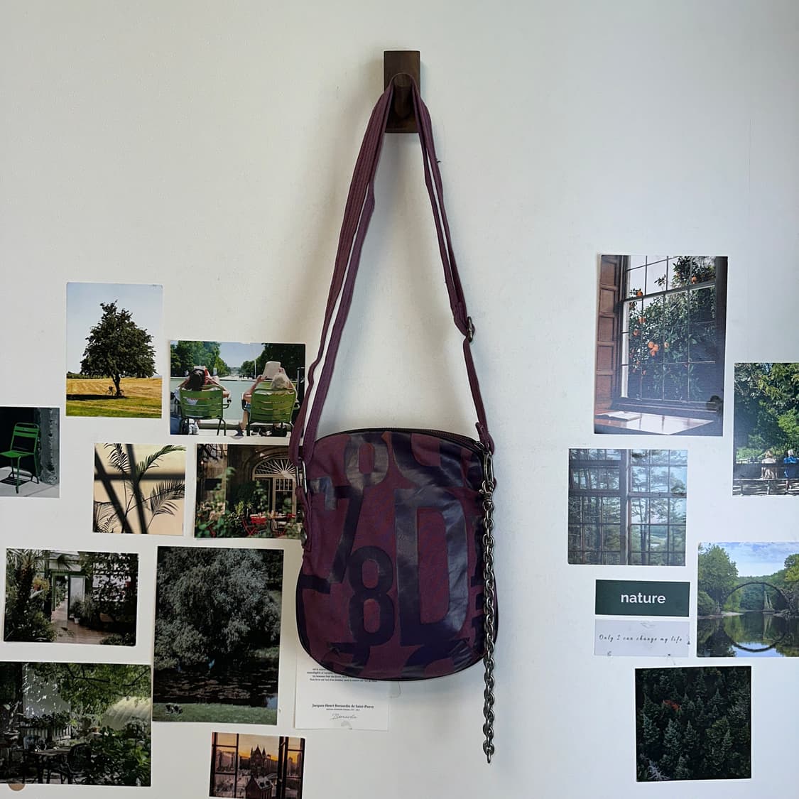 Diesel deep purple chain 크로스백 상품이미지1