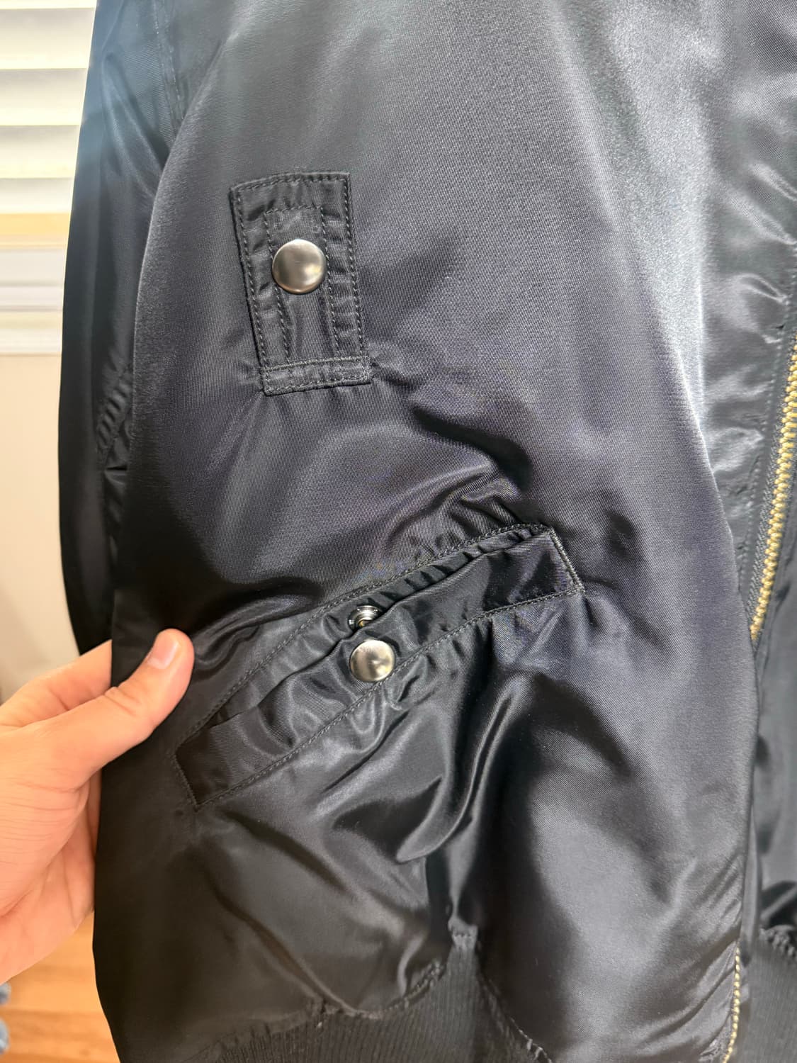 비헤비어 MA1 리버시블 블랙컬러 2사이즈 상품이미지5