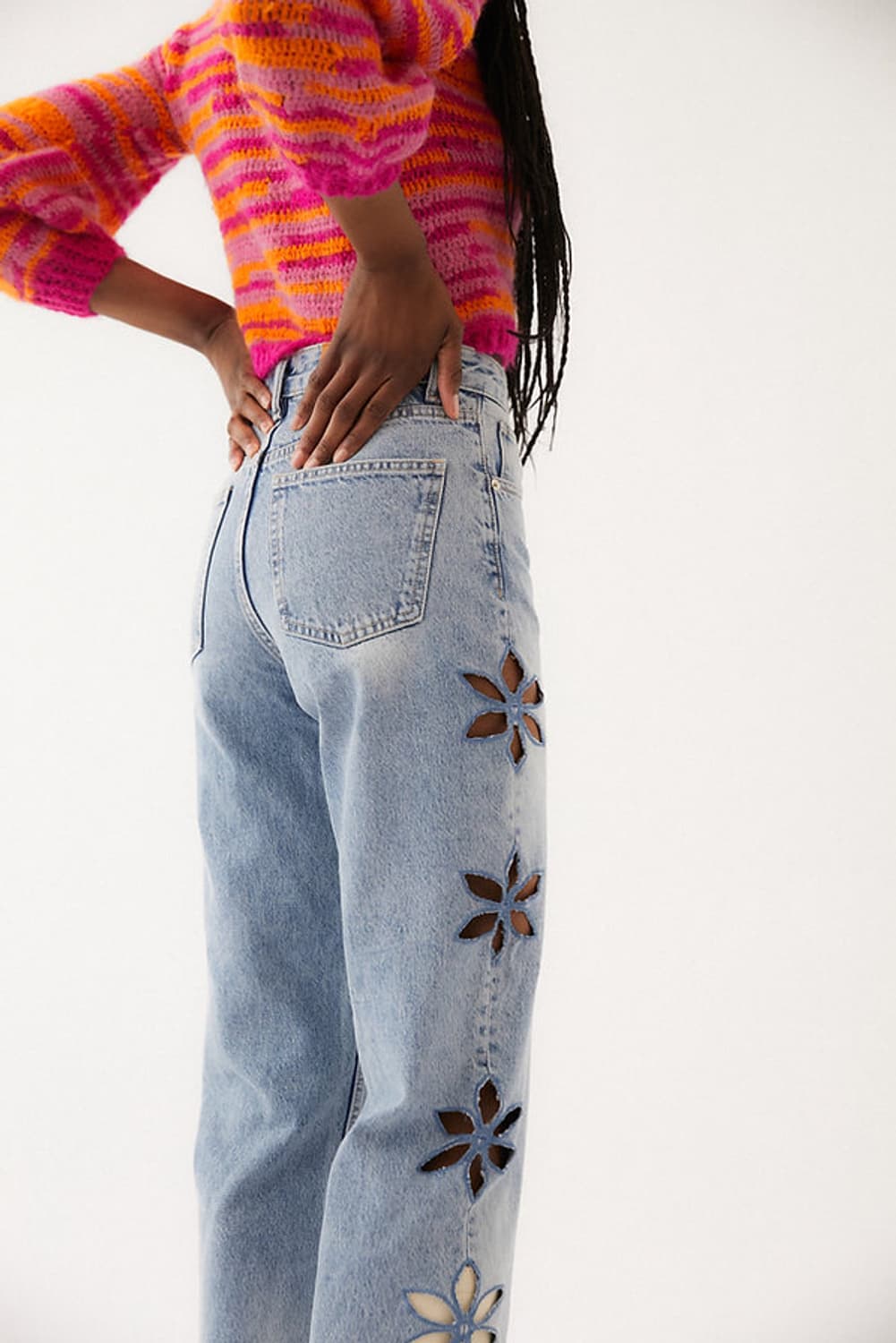 [TACH CLOTHING] 플라워 크롭 데님 28  상품이미지3