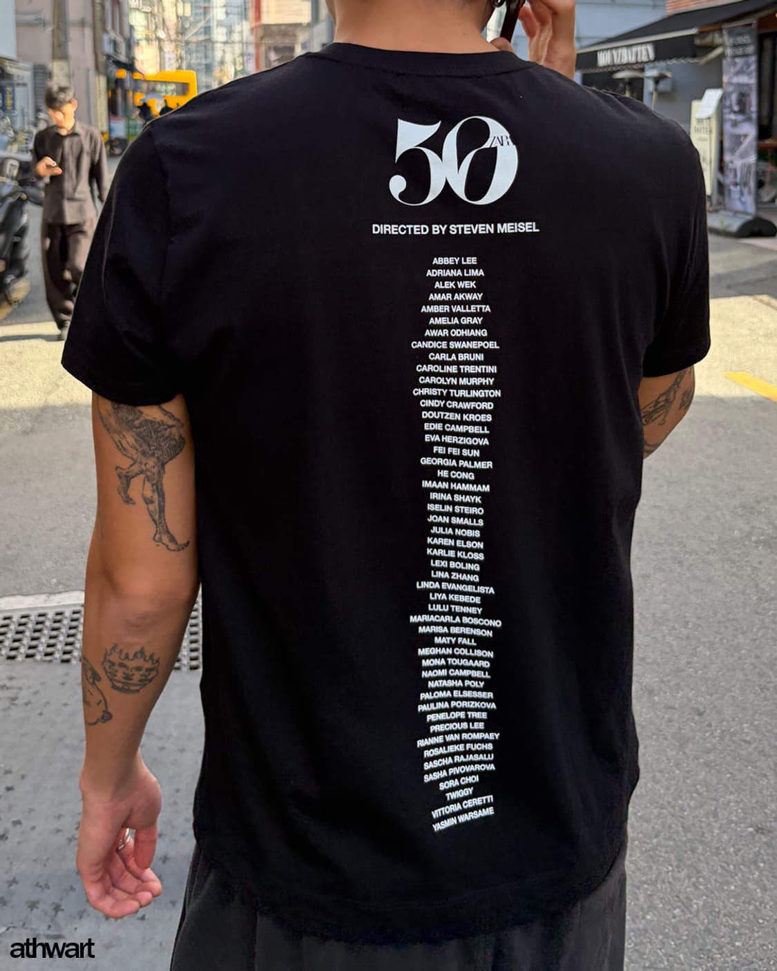 ZARA 50th 스티븐 마이젤 소프트 코튼 크루넥 반팔 상품이미지4