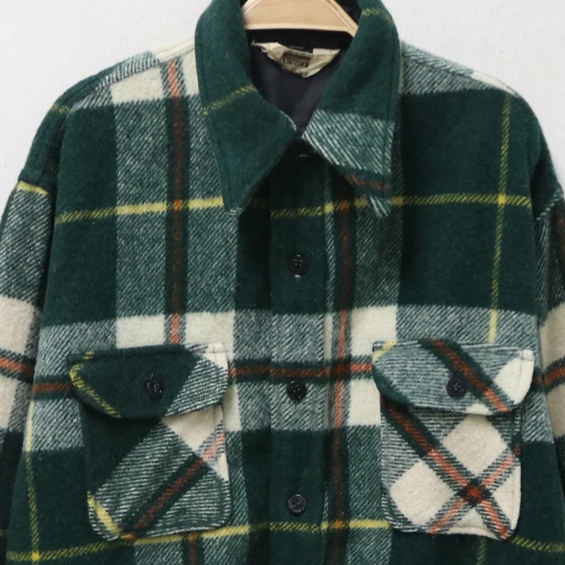 70'S MONTGOMERY WARD 울 체크 셔츠 62143 상품이미지5