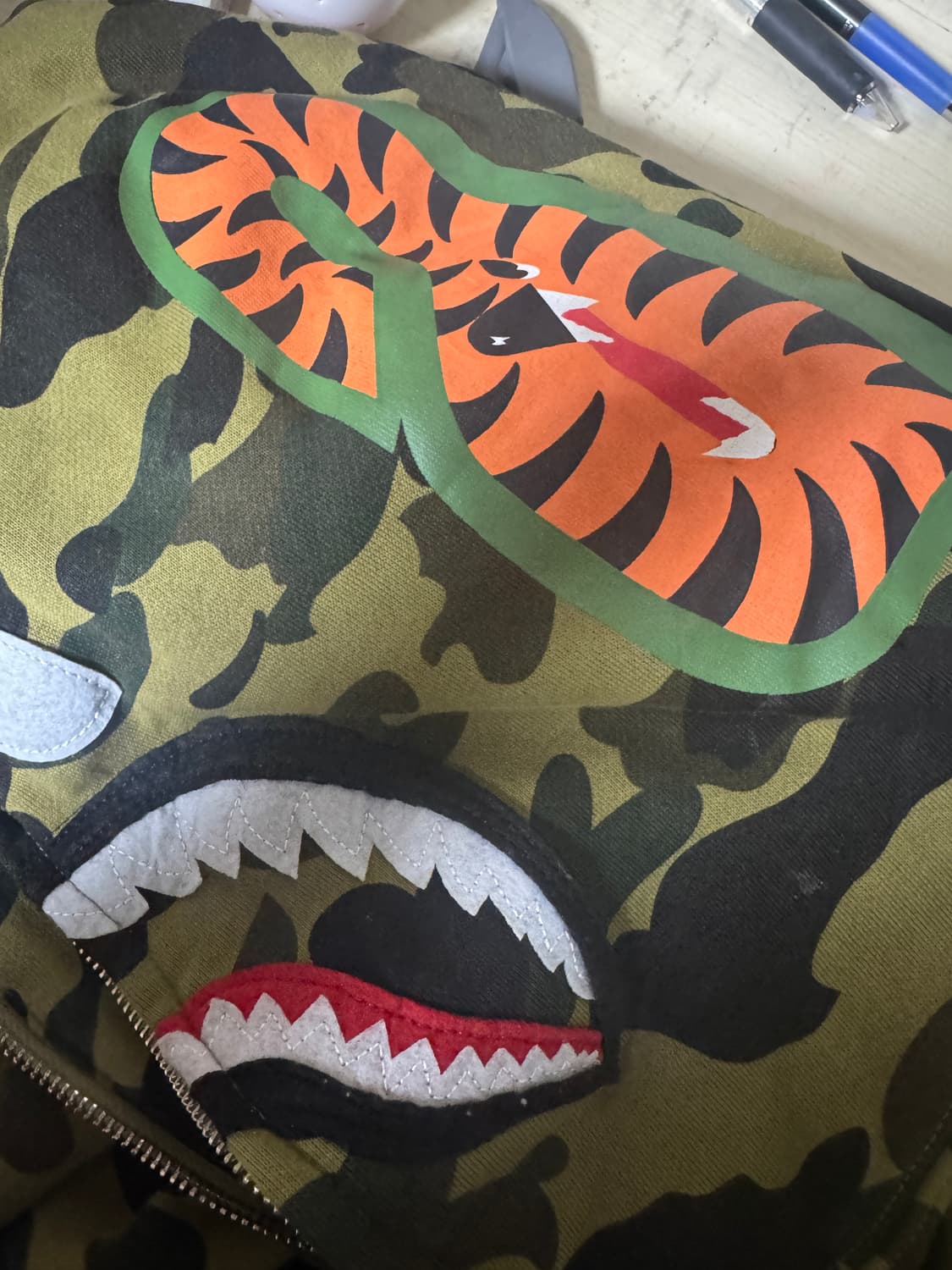 베이프 녹계 후드집업 후디  상품이미지3