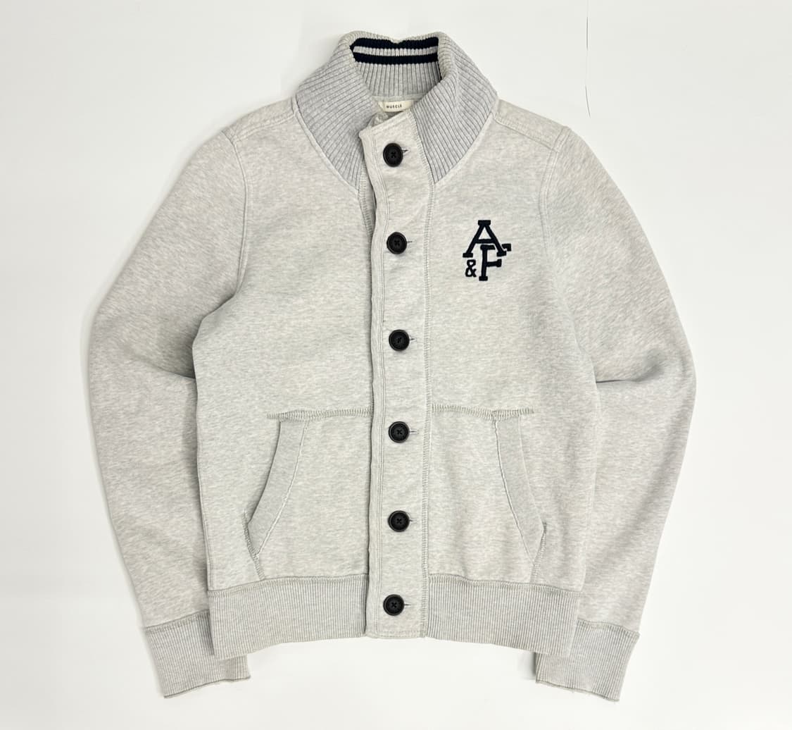 아베크롬비 멜란지 버튼 하이넥 자켓  상품이미지2