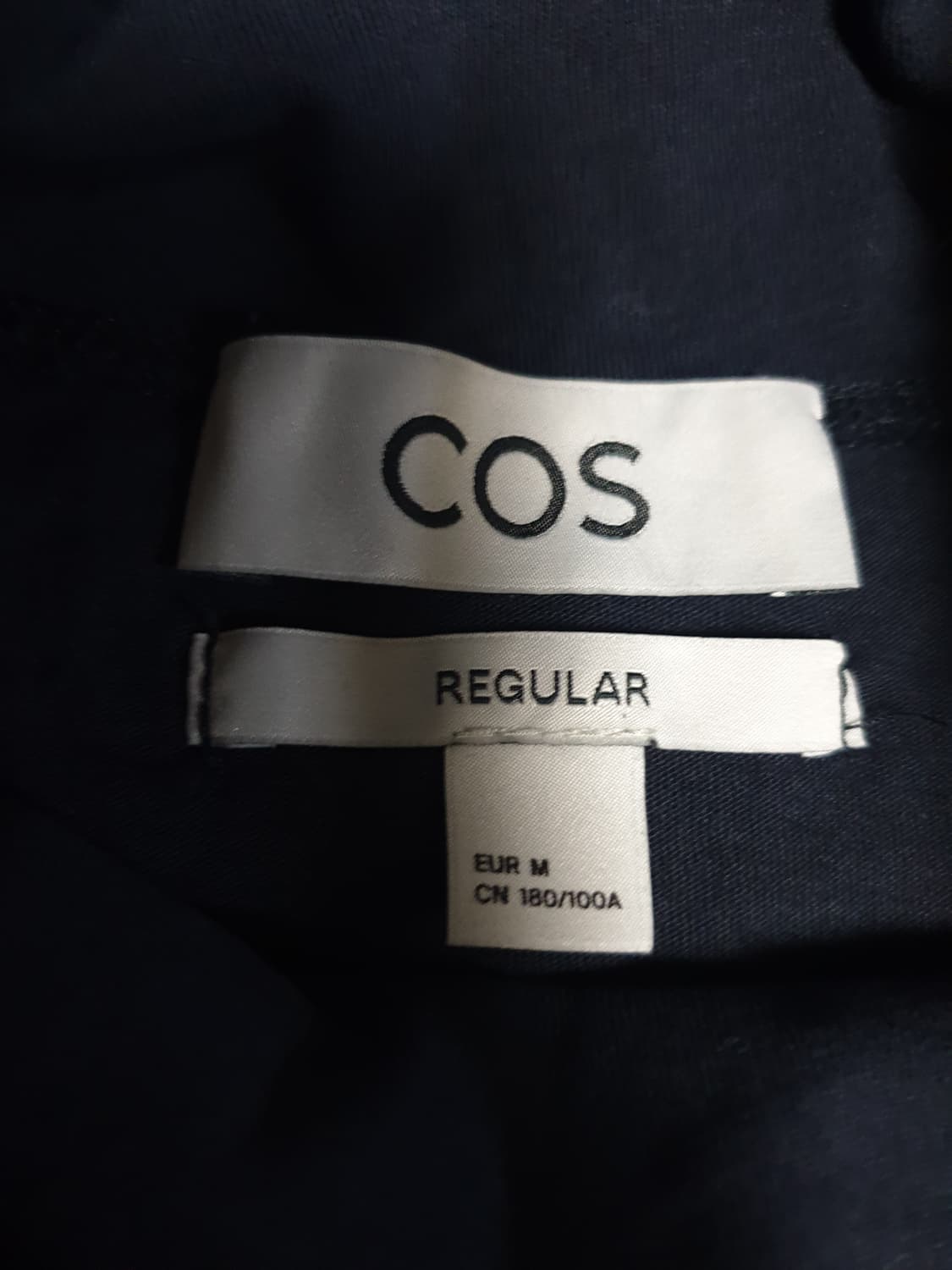 COS 레귤러핏 오가닉코튼 터틀넥 롱슬리브 네이비 (M) 상품이미지2