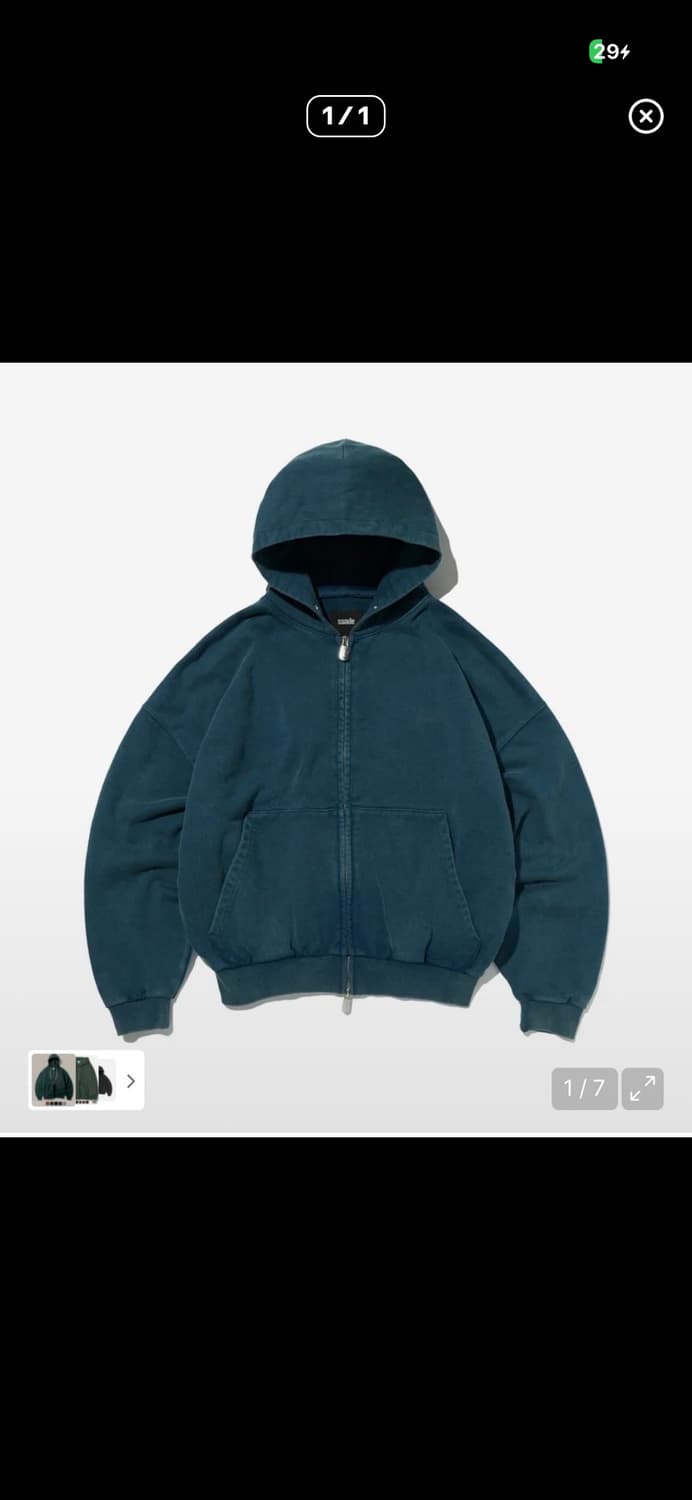 스웨이드 후드집업 m 구합니다 상품이미지1