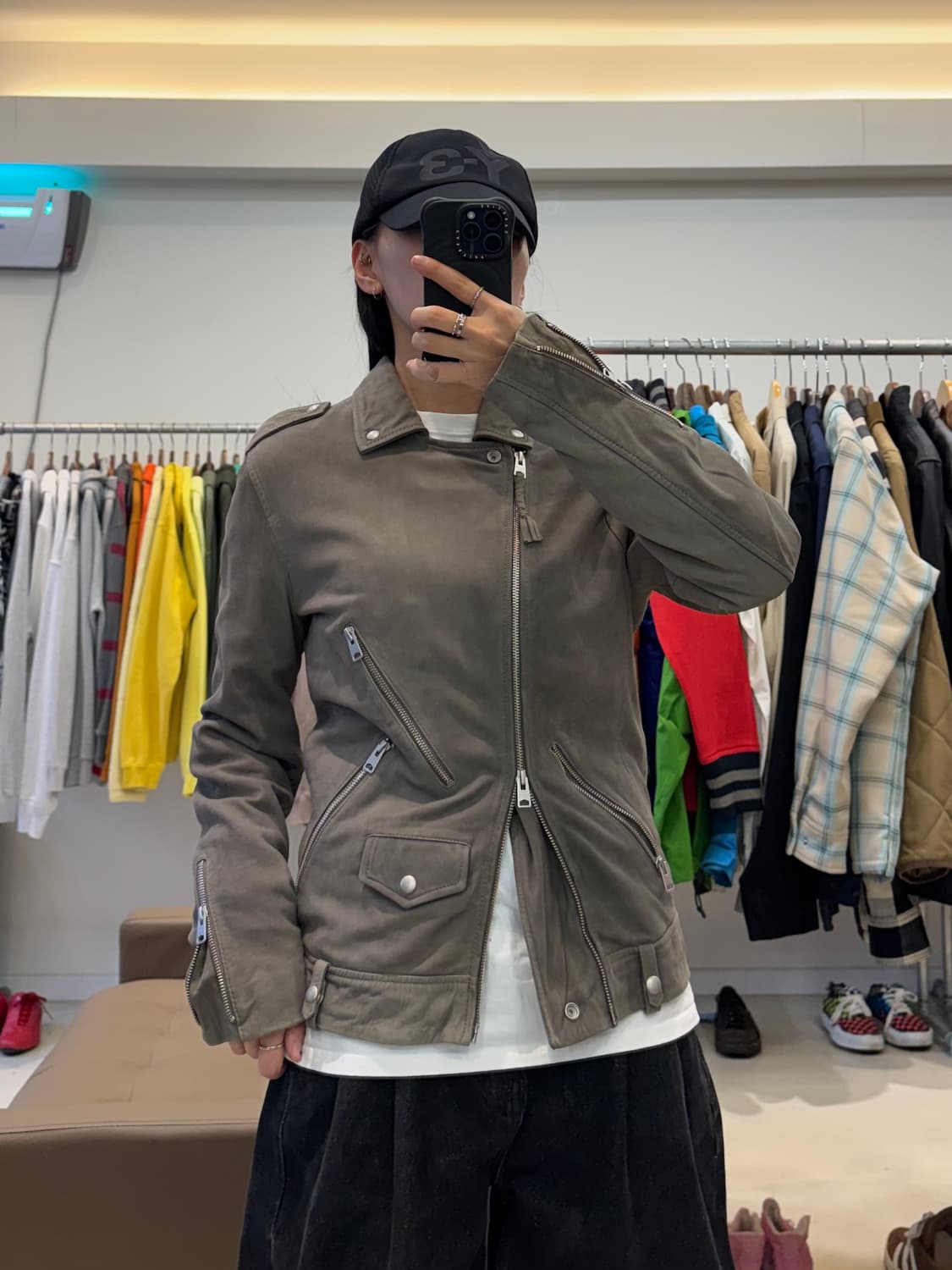 올세인츠 램스킨 밀로 바이커 자켓 상품이미지7