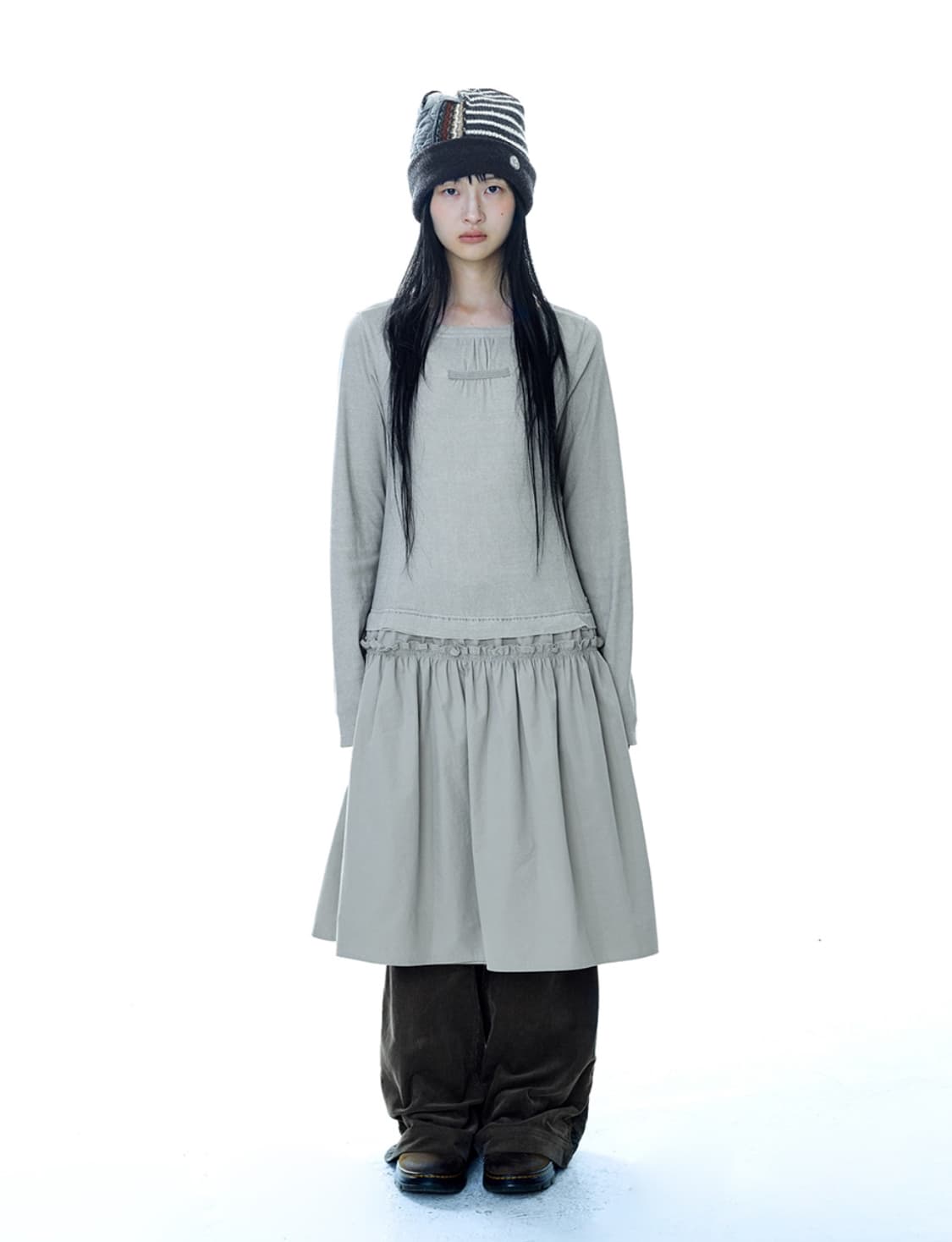 코이세이오 원피스 라이트카키 상품이미지1