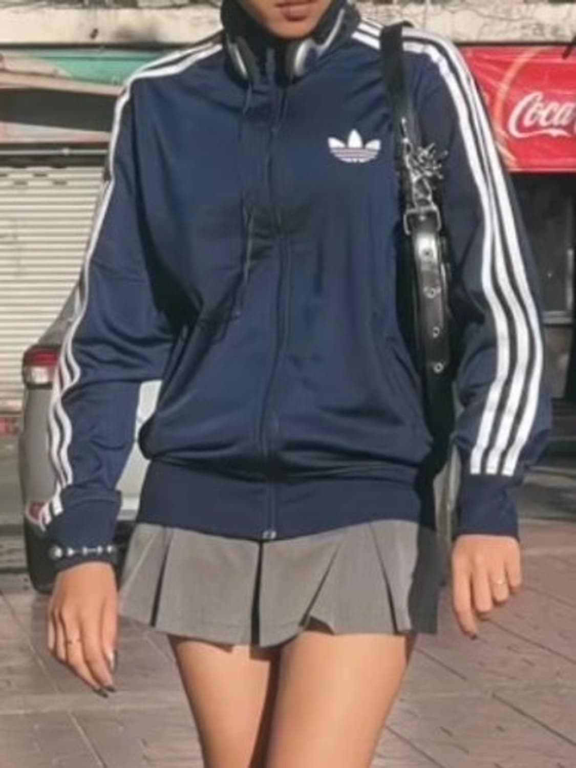 아디다스 빈티지 y2k 져지 블랙 구파져지 파이어버드 삼선 대대장 핀터 상품이미지1