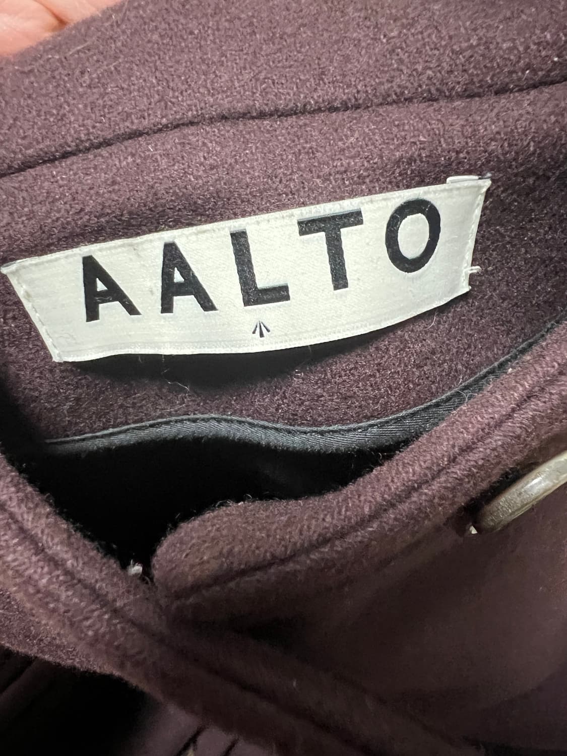 AALTO 알토 버건디 롱코트 정품 상품이미지3