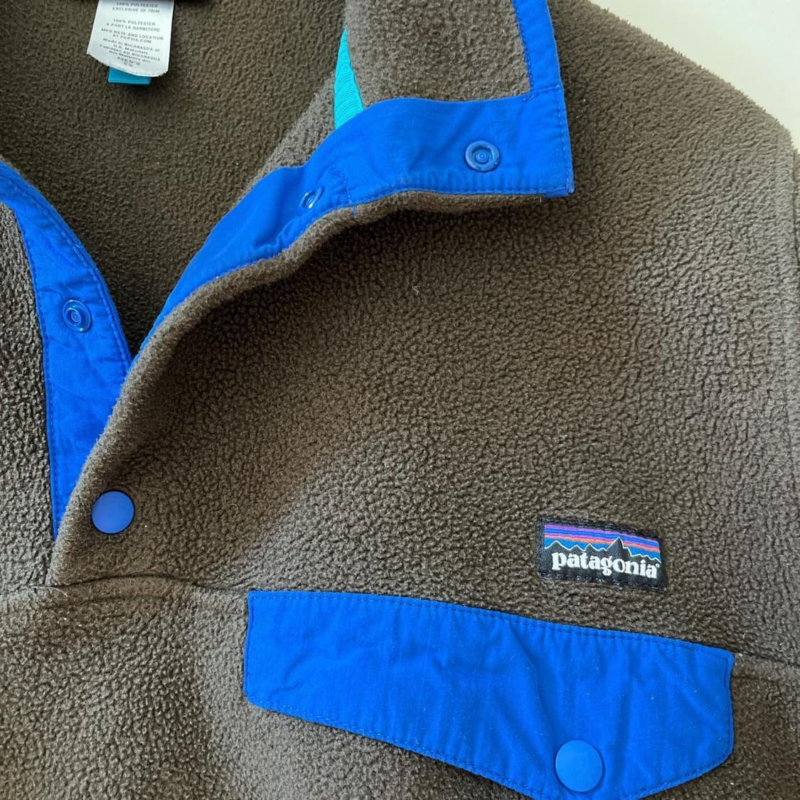 13FW 파타고니아 클래식 신칠라 스냅-티 플리스 풀오버 차콜 상품이미지3