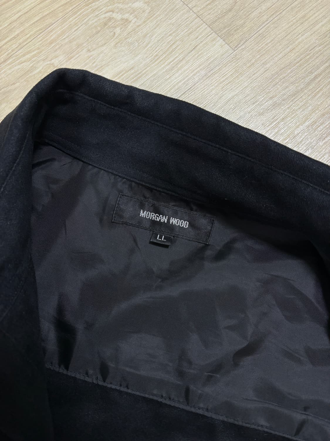 Japan suade zip up jacket black 상품이미지4