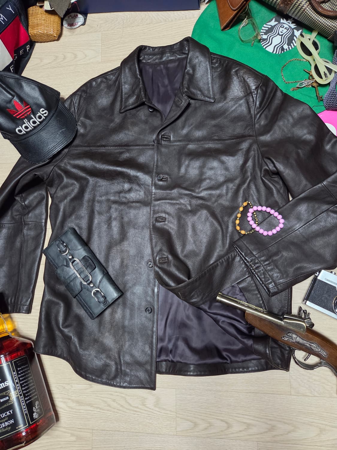 INTERMEZZO 레더자켓 가죽자켓 양가죽 라이더 바이크 카코트 상품이미지1