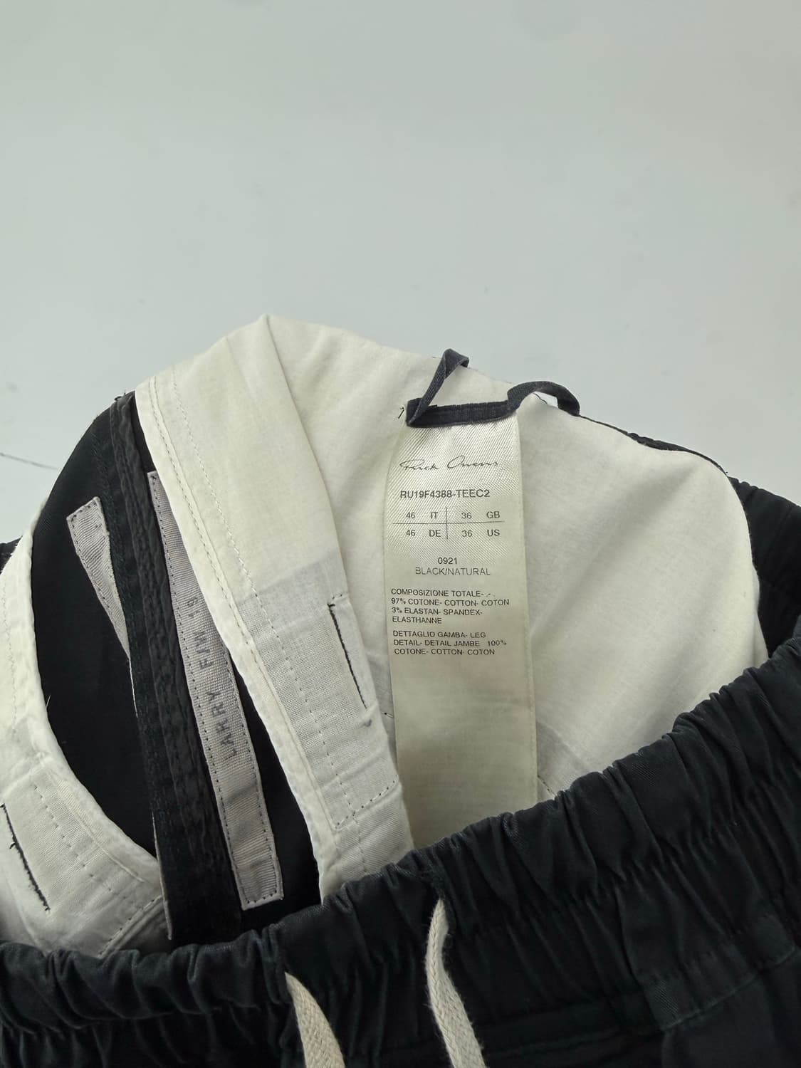Rick owens / Black poplin Track / 30 상품이미지5