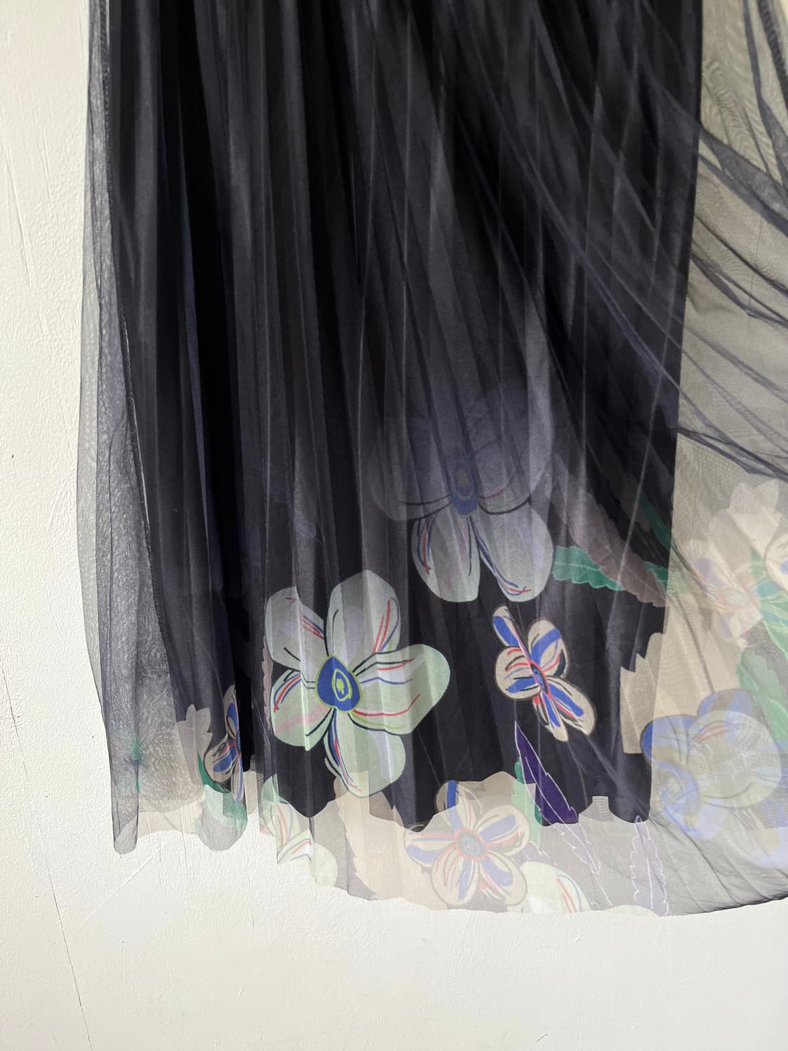 Japan vtg 아트 플라워 스커트 상품이미지2