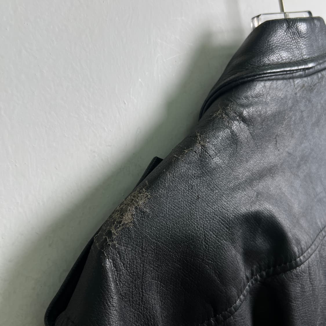 VTG 빈티지 블랙 A-2 플라이트 가죽 자켓 상품이미지9