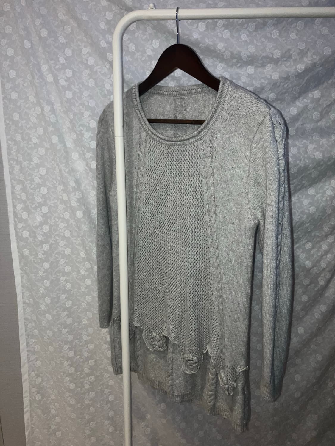 💌 Rose corsage layered knit. 상품이미지2