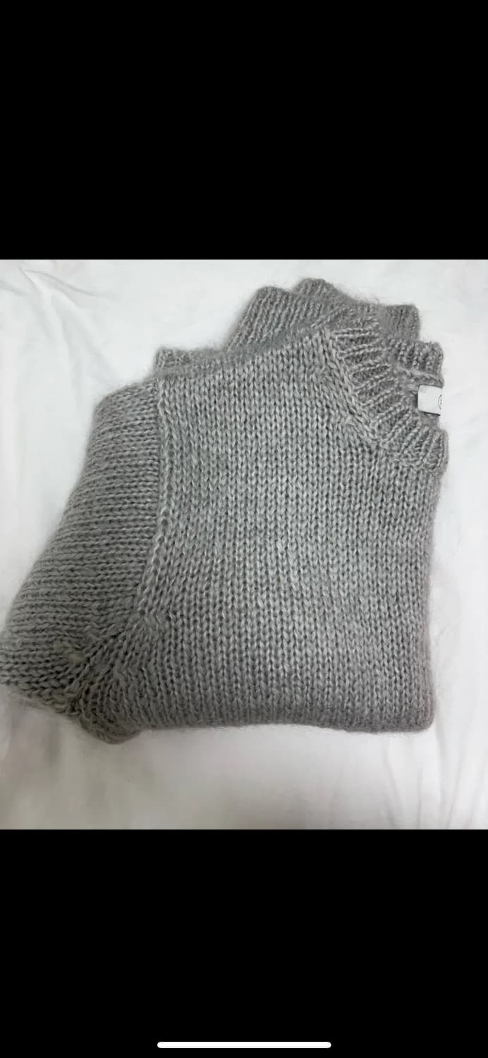 블러썸에이치컴퍼니 블러쉬 모헤어 니트 그레이 s 상품이미지4