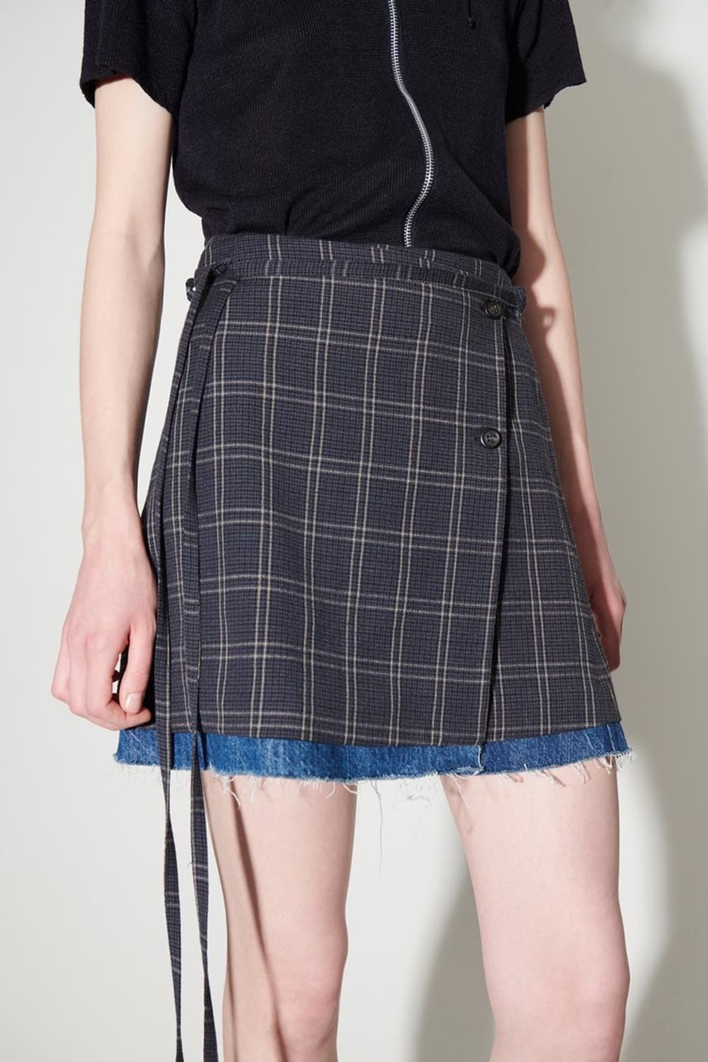 아워레가시 랩스커트 • 체크스커트 상품이미지1