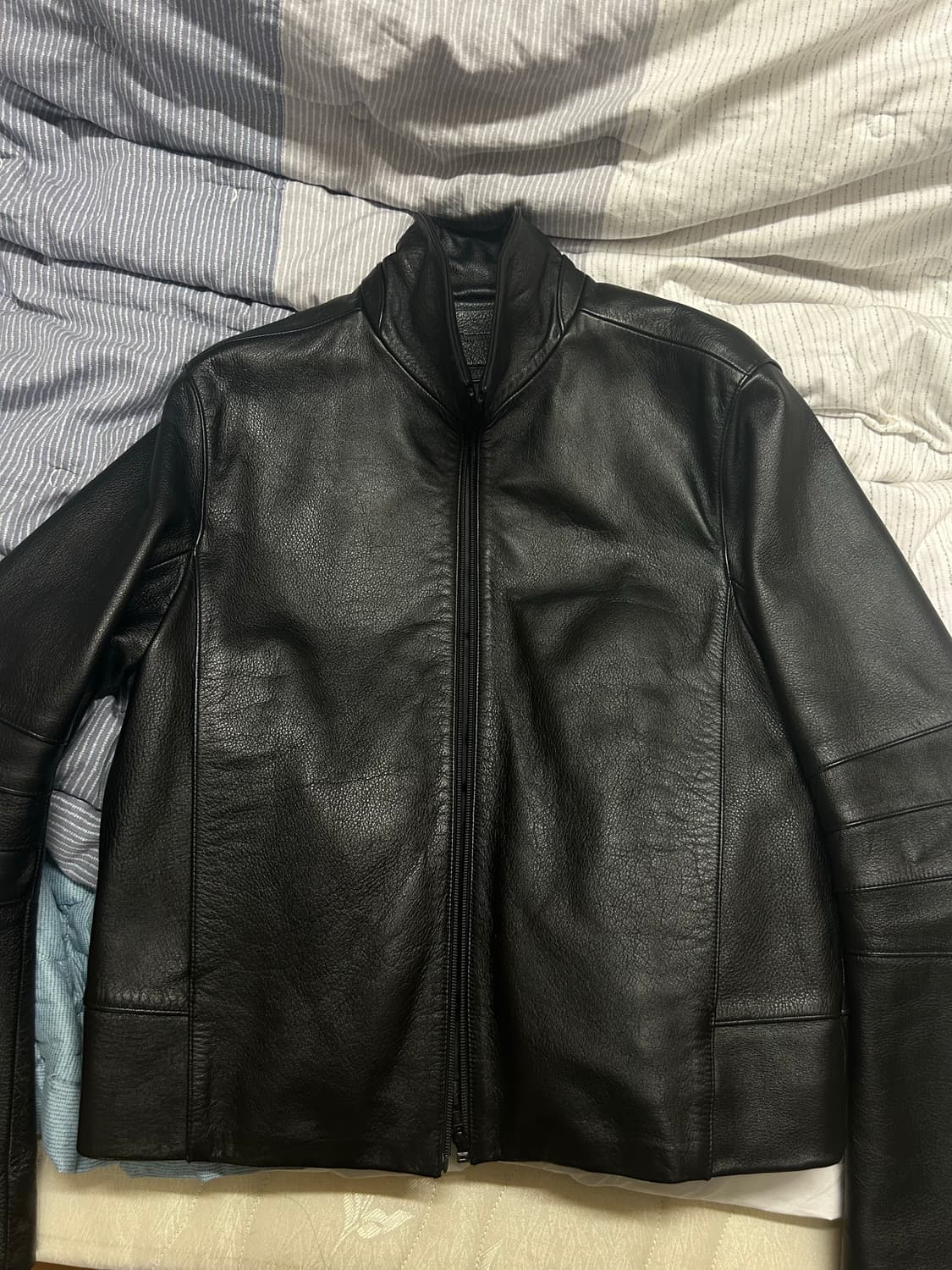 머듈 014 appendix 레더자켓 black 2size 상품이미지1