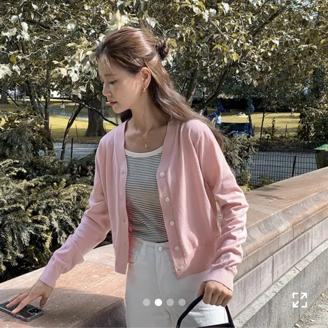 가내스라 오디네르 자체제작 새먼 가디건 딥네이비 네이비 간절기 상품이미지4