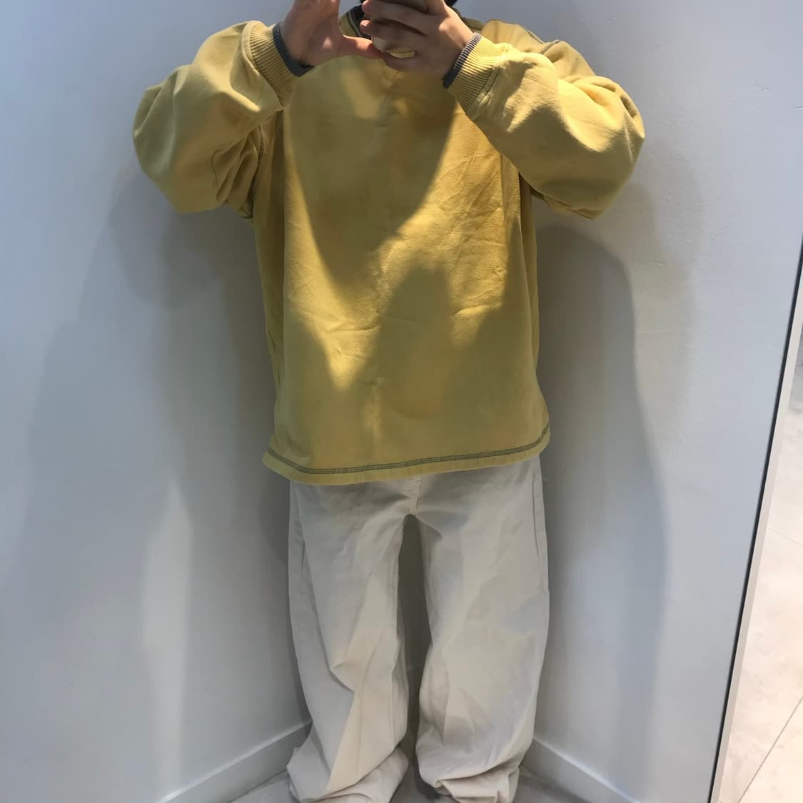 스티치 오버핏 맨투맨 상품이미지2