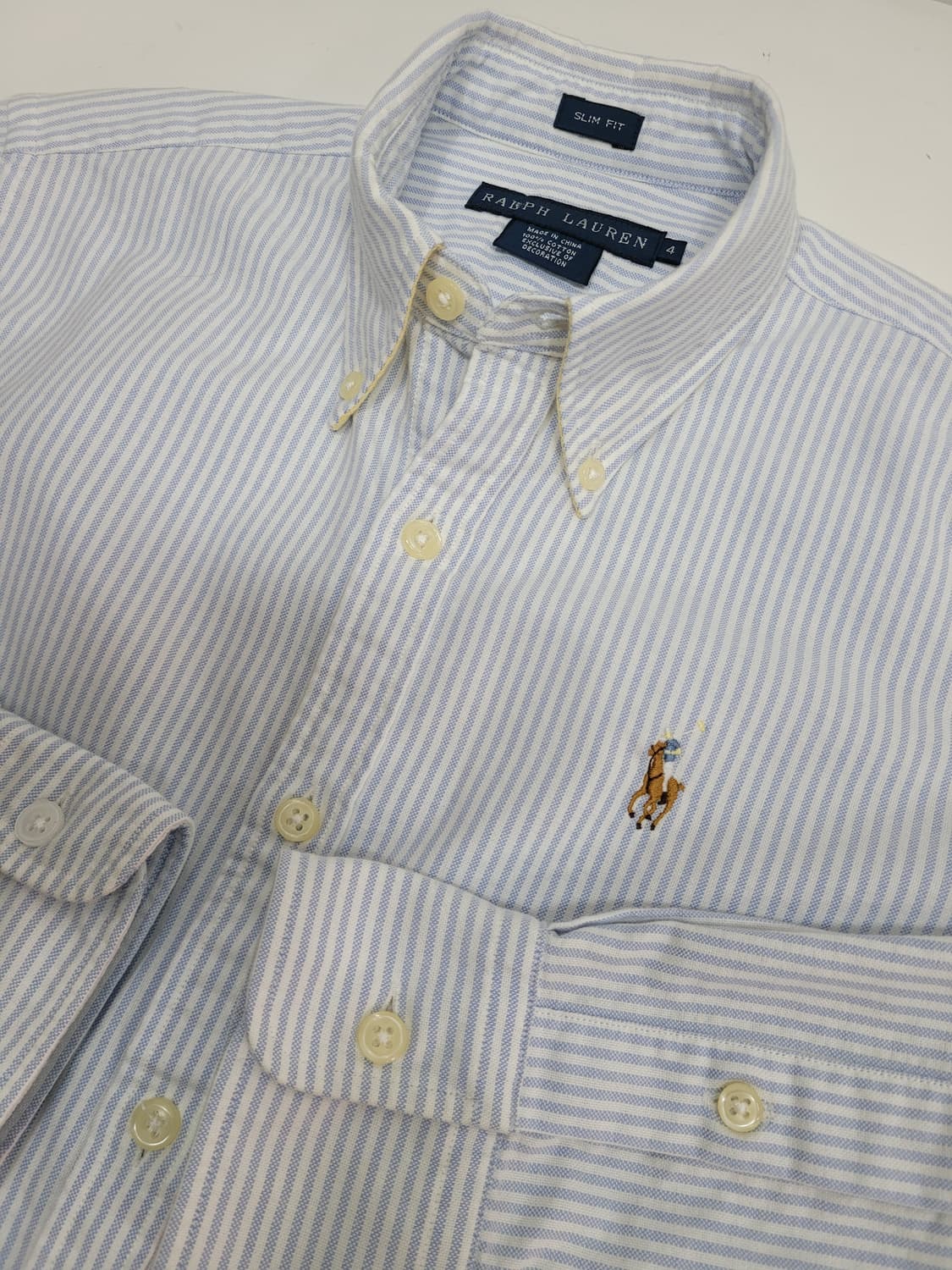 POLO 랄프로렌 옥스포드 스트라이프 셔츠 / 여 슬림핏 4사이즈
 상품이미지4