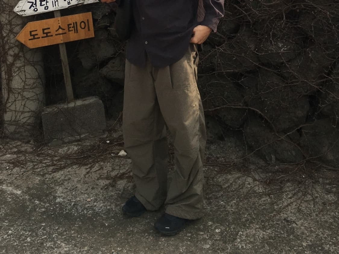 폴리테루 나일론 팬츠 3사이즈 베이지 상품이미지1