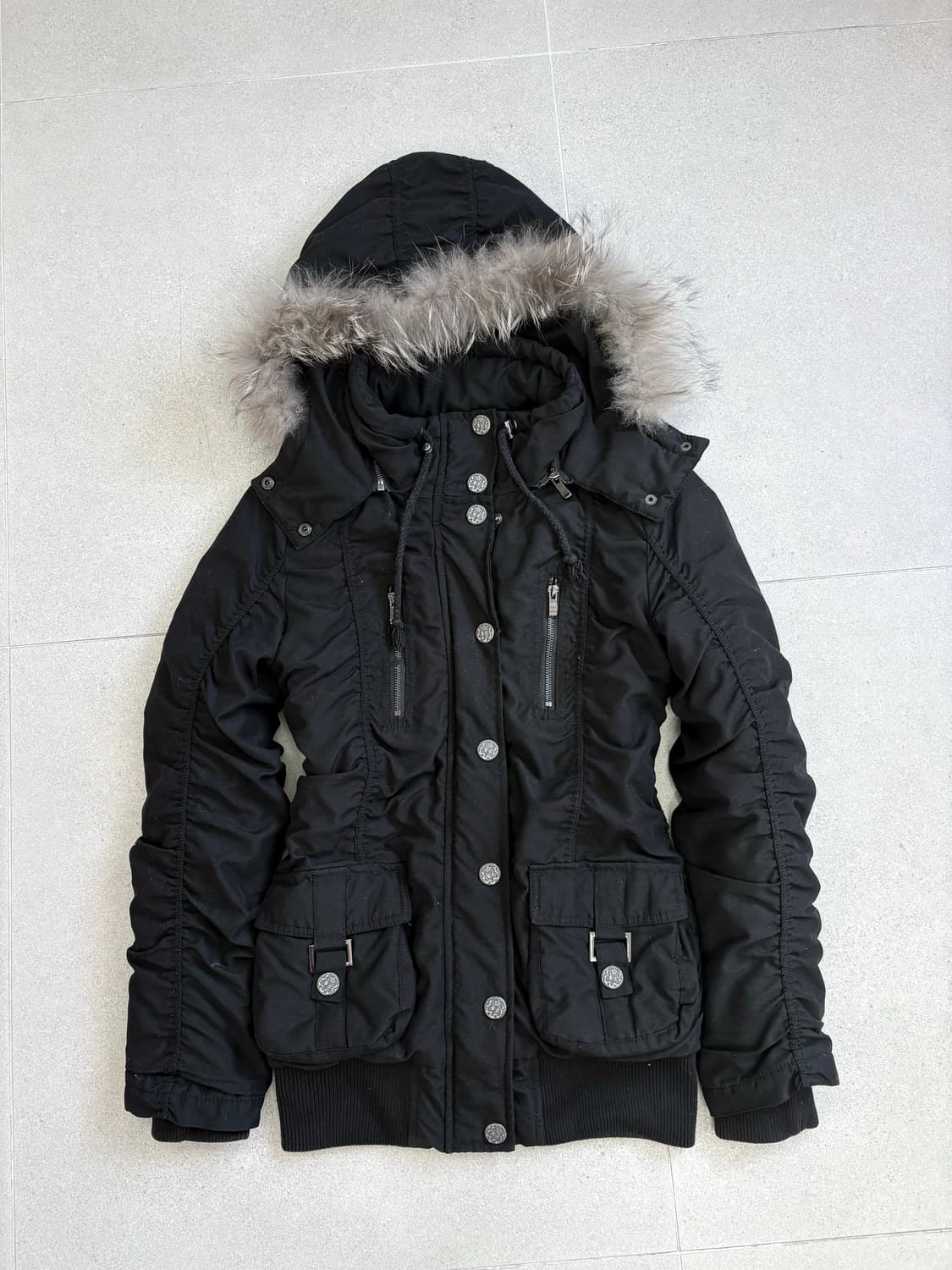 세실맥비 셔링 퍼 자켓 상품이미지3