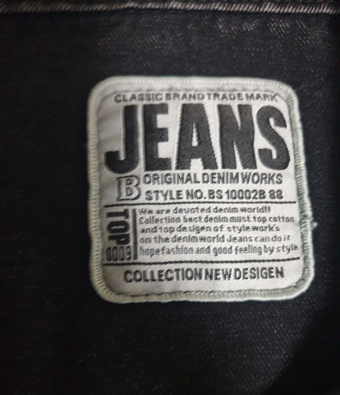 JEANS 크롭 데님 트러커 데님 자켓 흑청 (M) 상품이미지2
