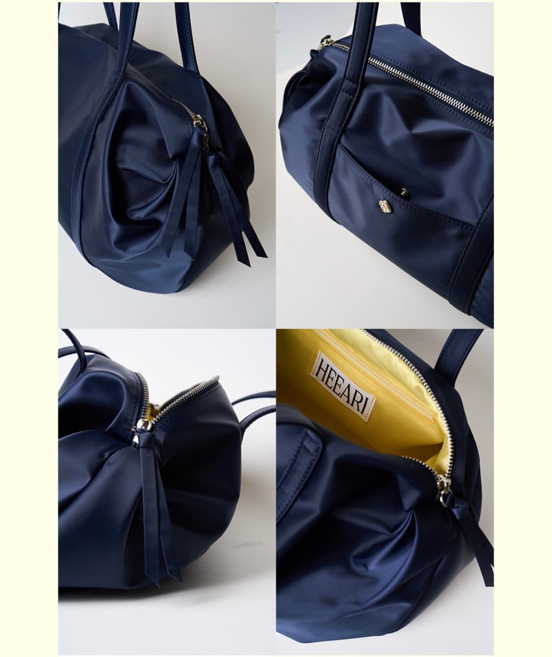 히어리 오로라 셔링 더플백 네이비 상품이미지5