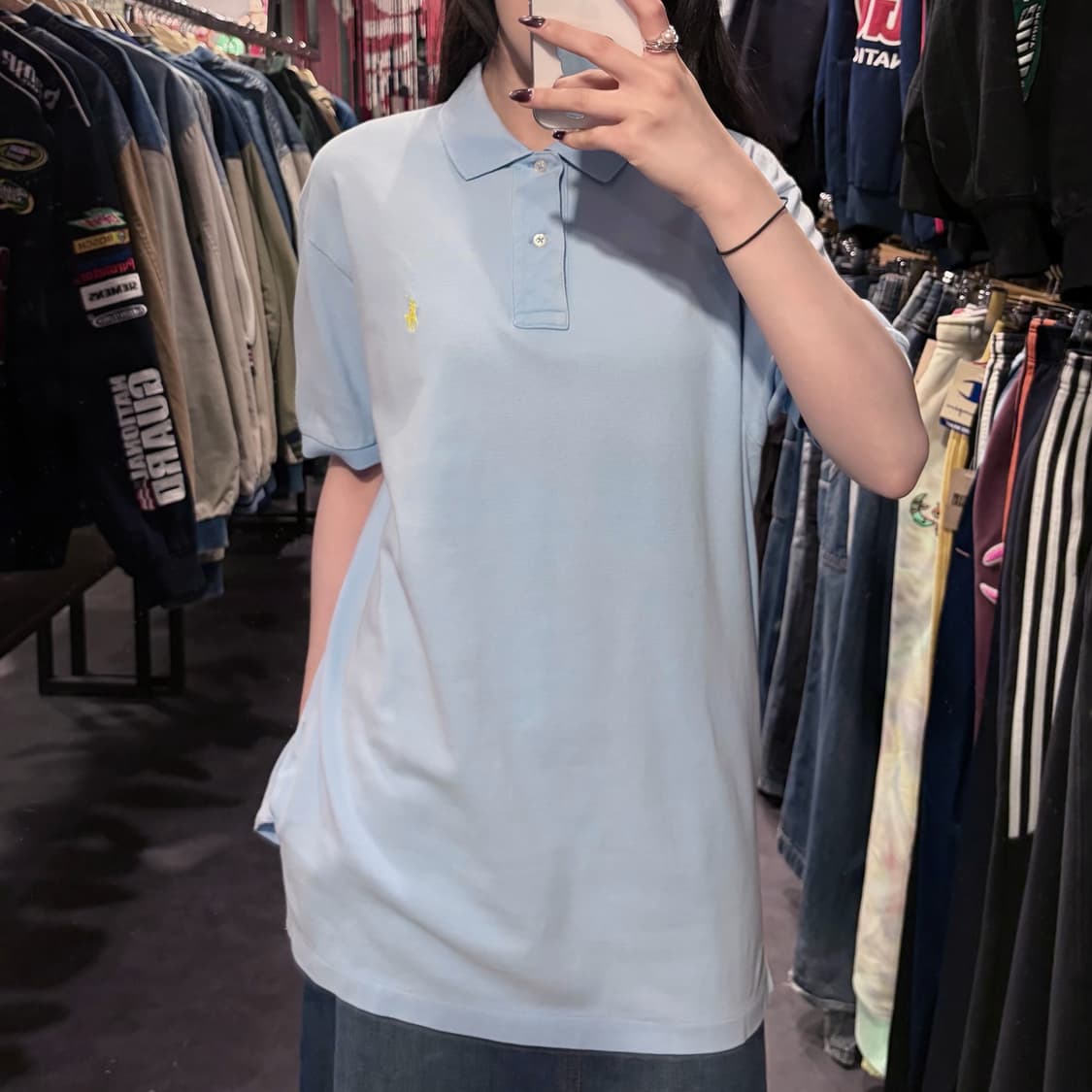 [IM] 폴로랄프로렌 반팔 피케 셔츠 스카이블루 상품이미지3