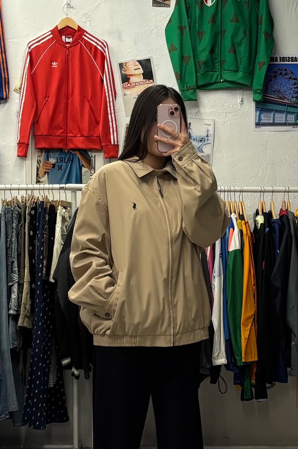 폴로 랄프로렌 바이 스윙 베이지 블루종 자켓 L 상품이미지1